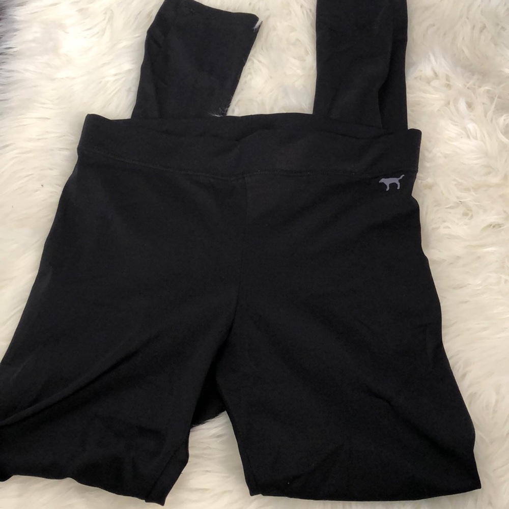 HIGH RISE BLACK PINK LEGGINGS